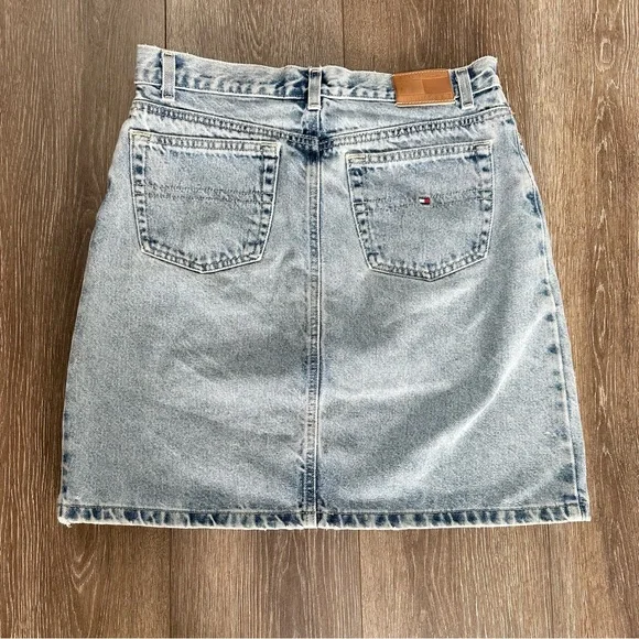 [TOMMY HILFIGER] A-line denim skirt - Picture 2 of 5